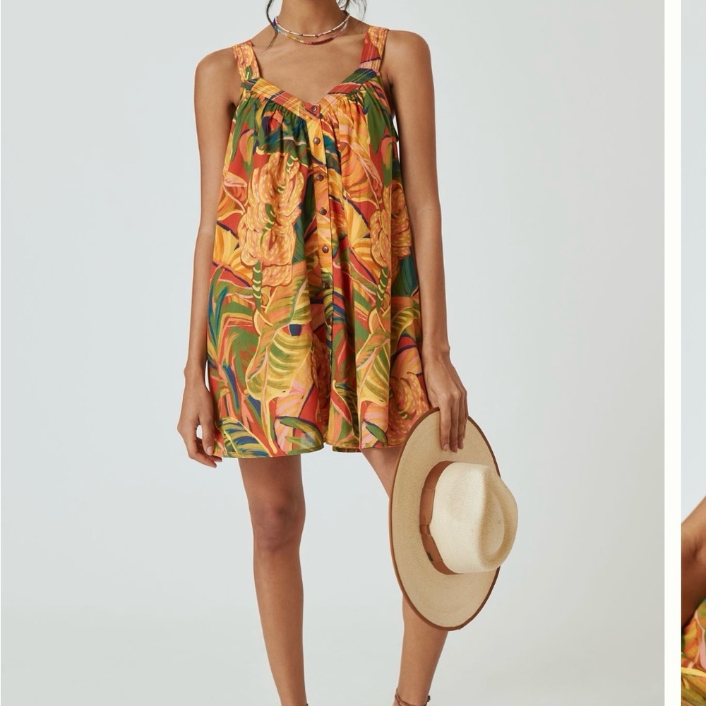 FARM Rio for Anthropology tropical dress